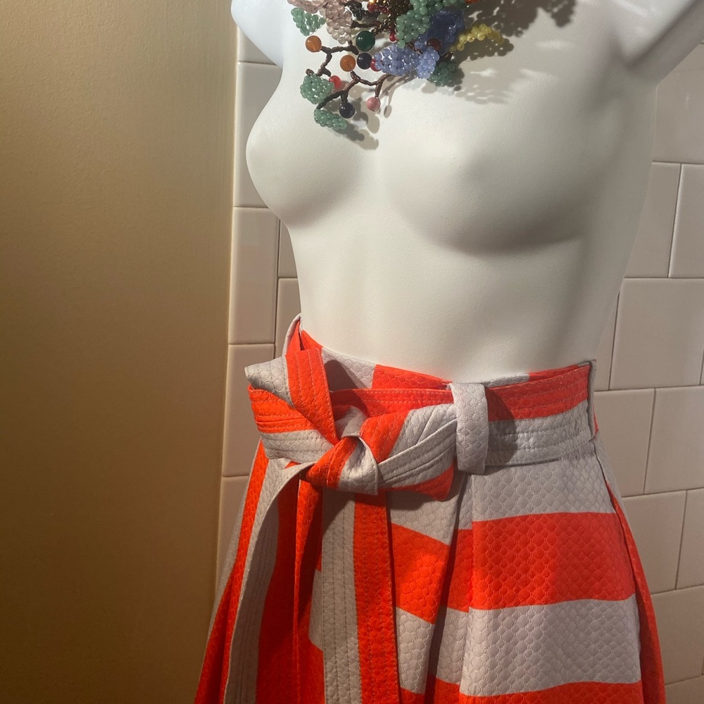 Tov Holy Striped Maxi Skirt